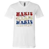 IM With Her Kamala Vote For 2024 President Kamala Harris V-Neck T-Shirt