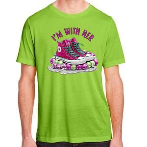 Im With Her Chucks And Pearls Kamala Harris Adult ChromaSoft Performance T-Shirt