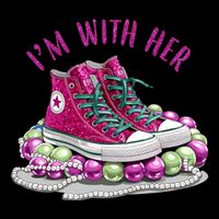 Im With Her Chucks And Pearls Kamala Harris Cooling Performance Crew T-Shirt