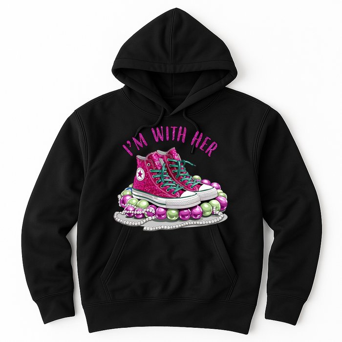 Im With Her Chucks And Pearls Kamala Harris Hoodie