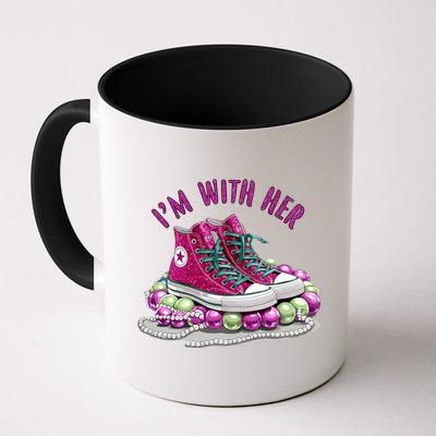 Im With Her Chucks And Pearls Kamala Harris Mug