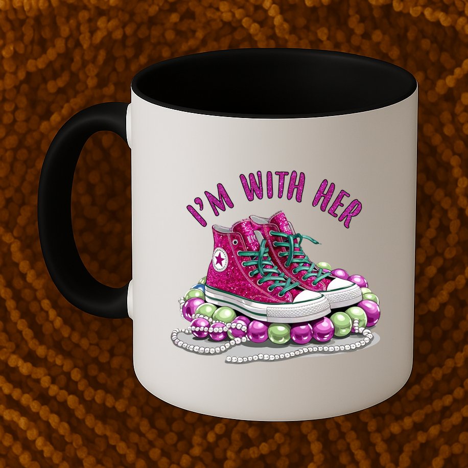 Im With Her Chucks And Pearls Kamala Harris Mug