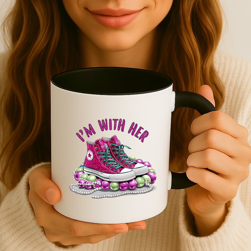 Im With Her Chucks And Pearls Kamala Harris Mug
