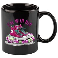 Im With Her Chucks And Pearls Kamala Harris 11oz C Handle Ceramic Mug
