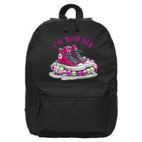 Im With Her Chucks And Pearls Kamala Harris 16 in Basic Backpack