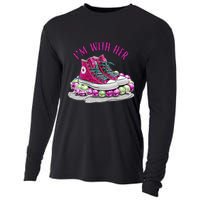 Im With Her Chucks And Pearls Kamala Harris Cooling Performance Long Sleeve Crew