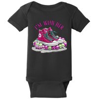 Im With Her Chucks And Pearls Kamala Harris Baby Bodysuit