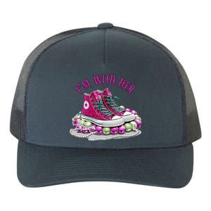 Im With Her Chucks And Pearls Kamala Harris Yupoong Adult 5-Panel Trucker Hat