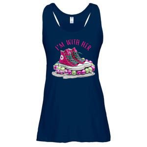 Im With Her Chucks And Pearls Kamala Harris Ladies Essential Flowy Tank