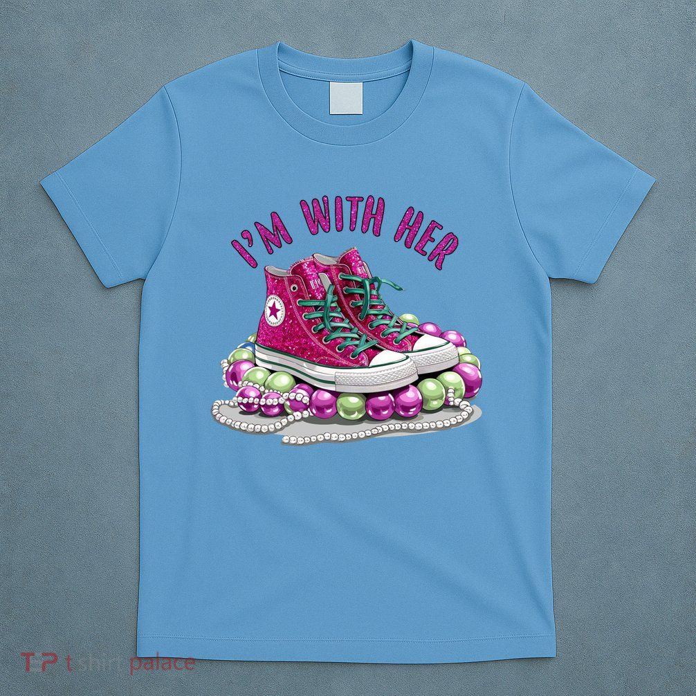 Im With Her Chucks And Pearls Kamala Harris T-Shirt