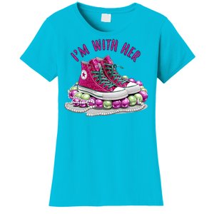 Im With Her Chucks And Pearls Kamala Harris Women's T-Shirt