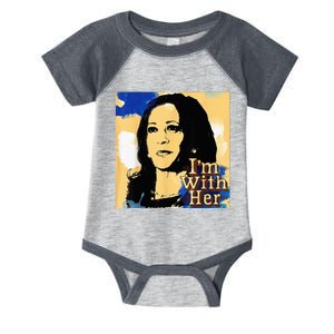 IM With Her Kamala Vote For 2024 President Kamalaharris Infant Baby Jersey Bodysuit