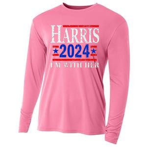 IM With Her Kamala Vote For 2024 President Kamala Harris Cooling Performance Long Sleeve Crew