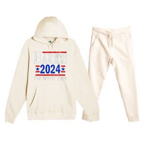 IM With Her Kamala Vote For 2024 President Kamala Harris Premium Hooded Sweatsuit Set