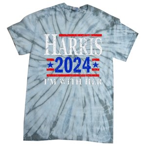 IM With Her Kamala Vote For 2024 President Kamala Harris Tie-Dye T-Shirt