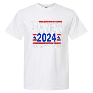 IM With Her Kamala Vote For 2024 President Kamala Harris Garment-Dyed Heavyweight T-Shirt