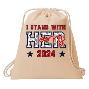 IM With Her President Kamala Election Drawstring Bag