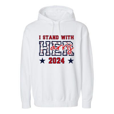 IM With Her President Kamala Election Garment-Dyed Fleece Hoodie