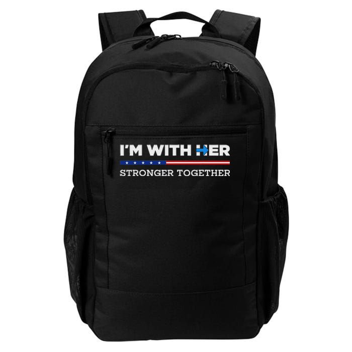 IM With Her Stronger Together Kamala Harris 2024 Daily Commute Backpack