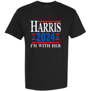 Im With Her Kamala Vote For 2024 President Kamalaharris Garment-Dyed Heavyweight T-Shirt