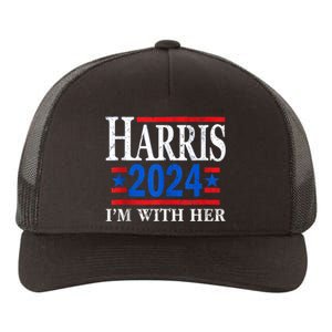 Im With Her Kamala Vote For 2024 President Kamalaharris Yupoong Adult 5-Panel Trucker Hat