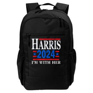 Im With Her Kamala Vote For 2024 President Kamalaharris Daily Commute Backpack