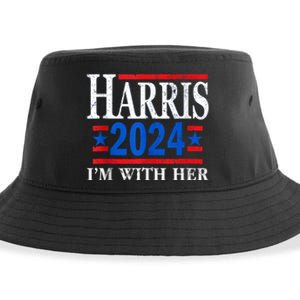 Im With Her Kamala Vote For 2024 President Kamalaharris Sustainable Bucket Hat