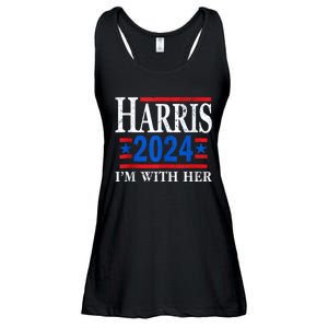 Im With Her Kamala Vote For 2024 President Kamalaharris Ladies Essential Flowy Tank