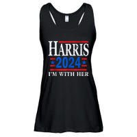 Im With Her Kamala Vote For 2024 President Kamalaharris Ladies Essential Flowy Tank