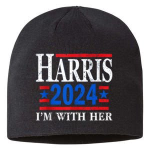 Im With Her Kamala Vote For 2024 President Kamalaharris Sustainable Beanie