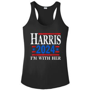 Im With Her Kamala Vote For 2024 President Kamalaharris Ladies PosiCharge Competitor Racerback Tank