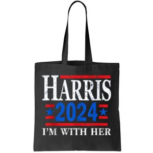 Im With Her Kamala Vote For 2024 President Kamalaharris Tote Bag