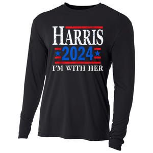 Im With Her Kamala Vote For 2024 President Kamalaharris Cooling Performance Long Sleeve Crew