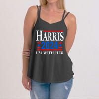 Im With Her Kamala Vote For 2024 President Kamalaharris Women's Strappy Tank