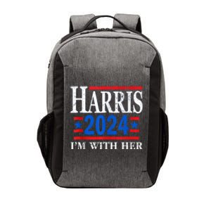 Im With Her Kamala Vote For 2024 President Kamalaharris Vector Backpack