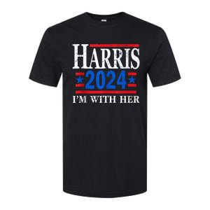 Im With Her Kamala Vote For 2024 President Kamalaharris Softstyle CVC T-Shirt