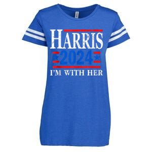 Im With Her Kamala Vote For 2024 President Kamalaharris Enza Ladies Jersey Football T-Shirt