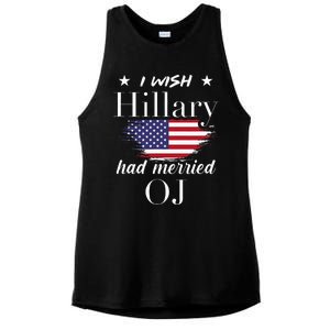 I Wish Hillary Ladies PosiCharge Tri-Blend Wicking Tank