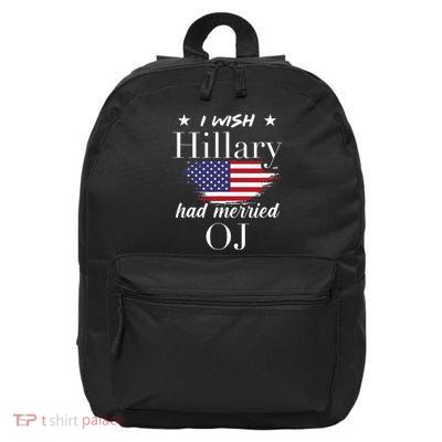 I Wish Hillary 16 in Basic Backpack