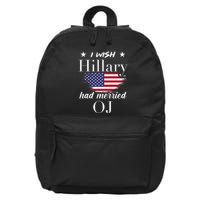I Wish Hillary 16 in Basic Backpack