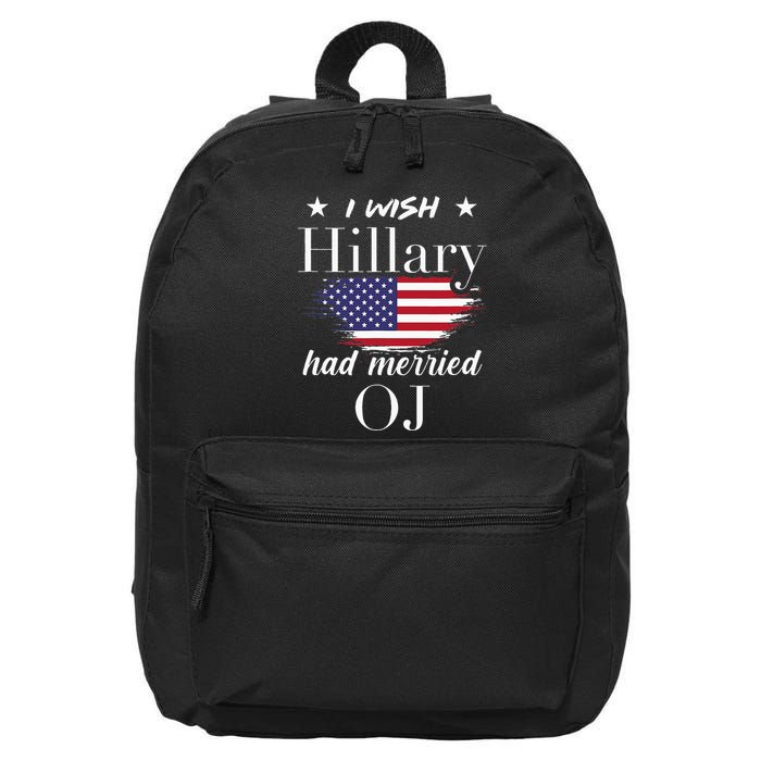 I Wish Hillary 16 in Basic Backpack