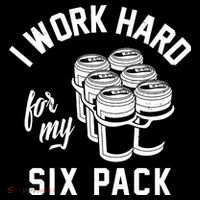 I Work Hard For My Six Pack Funny Beer Meme 16 in Basic Backpack