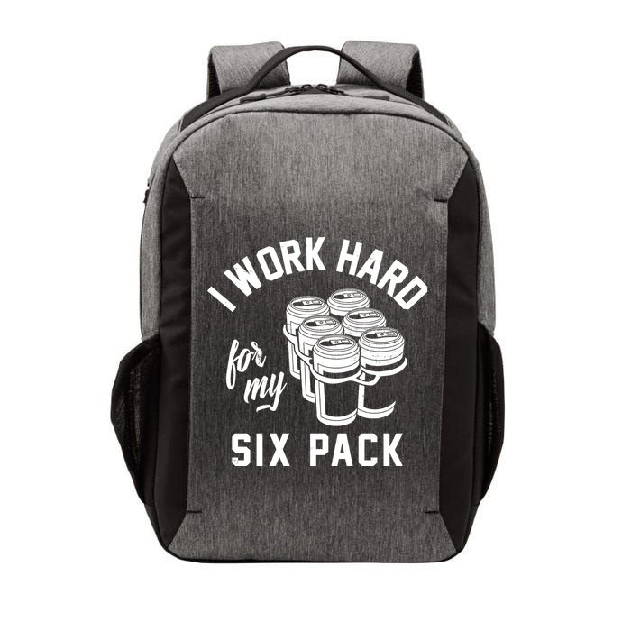 I Work Hard For My Six Pack Funny Beer Meme Vector Backpack