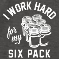 I Work Hard For My Six Pack Funny Beer Meme Vector Backpack