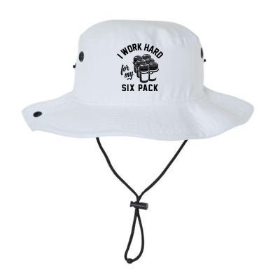 I Work Hard For My Six Pack Funny Beer Meme Bucket Hat