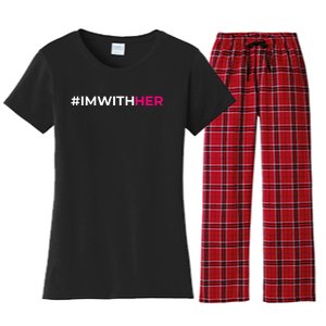 IM With Her Kamala Harris 2024 Women's Flannel Pajama Set