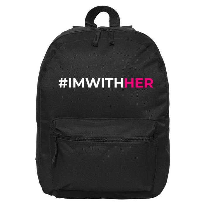 IM With Her Kamala Harris 2024 16 in Basic Backpack