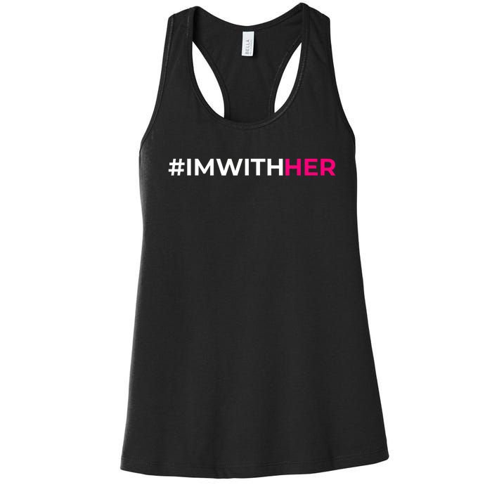 IM With Her Kamala Harris 2024 Women's Racerback Tank