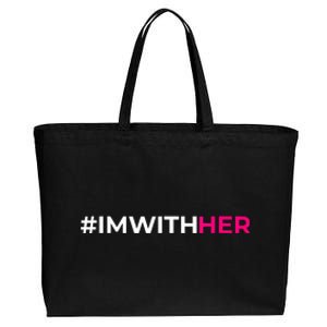 IM With Her Kamala Harris 2024 Cotton Canvas Jumbo Tote