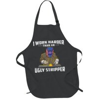 I Work Harder Than An Ugly Stripper Funny Welder Welding Apron